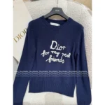 Dior 2025 Early Fall Collection ✨ Signature Letter Logo Round Neck Cashmere Sweater - Image 9