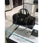 Chanel 🎳 25A Haute Atelier Collection Maxi Bowling Bag in Imported Oil-Waxed Leather with Custom Hardware - Image 20