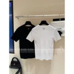 Chanel 🤍 2025B Spring/Summer New Collection Crochet Hollow-Out Round Neck Sleeveless Knit Tank / Short-Sleeve T-Shirt - Image 11