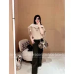 Louis Vuitton 2025SS Early Fall Collection 🐻 Wool Blend Hooded Vest - Jacquard Logo Cape Top with Notch Collar - Image 10