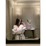 Chanel 24K Fall/Winter Collection 🌟 Runway Wool Blend Cardigan - Oversized Fit with Ruffle Sleeves 🦙 - Image 4