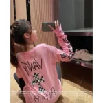 Chrome Hearts 2025SS Early Spring Collection 🎀 London Exclusive - Pink Sanskrit Print Crewneck Tee - Image 8