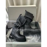 Balmain 2025 Fall/Winter Collection 🐾 Jisoo's BB Venom Boots - Techwear Style High-Shank Boots w/ Distressed Leather 👢 - Image 5
