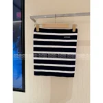 miumiu 2025SS Spring/Summer Collection 🖤 Black & White Contrast Knit Top - Stretch Letter Logo Bandeau Women's Top - Image 4
