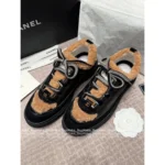 Chanel 2025B Fall/Winter Collection 🔎 Classic Quilted Panda 🐼 Black & White Color-Block Platform Sneakers 👟 - Chunky Lift Sole - Image 11