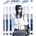 Louis Vuitton 2025SS Early Fall Collection 🆕 Gianna Jun Inspired Cardigan - Cashmere/Lambswool Blend w/ Towel Jacquard & Color-Block V-Neck - Image 5