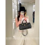 Chanel 🎳 25A Haute Atelier Collection Maxi Bowling Bag in Imported Oil-Waxed Leather with Custom Hardware - Image 19