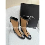 Chanel 🤎 25A Fall/Winter New Handcraft Studio Collection — Premium Suede & Leather Patchwork Mid-Calf Block Heel Boots - Image 7