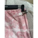 Dior 2025 Early Fall Collection 🌸 Pink Jungle Print Culottes - High-Waisted Slimming Palazzo Pants with Metal Belt - Image 5