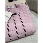 VALENTINO 2025SS Early Fall Collection 🎀 Bow Tie Ribbon Knit Sweater - 100% Wool Cable Knit Pullover with Lace Detailing - Image 13