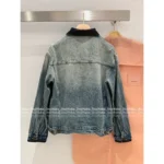 miumiu 2025SS New Collection 🤠 Patchwork Denim Set - Crinkle Dyed Pocket Jacket/Skirt/Straight Pants - Image 13