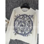 Dior 2025 Early Fall Collection ⭐️ 4D Jacquard Logo Sweater - 100% Cashmere Women's Pullover with Embroidery - Image 14