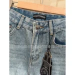 CHROME HEARTS 2025SS Spring/Summer Collection 🌈 Rainbow Cross Logo Jeans - High-Waisted Slimming Wide-Leg Pants 👖 - Image 11