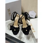 Dior 2025 Spring/Summer Collection 🎀 3D Bow Heels - Pearl Logo Strappy Sandals & Pumps - Image 4