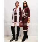 Chanel 25B Fall/Winter Collection 🎀 Women’s 100% Cashmere Hooded Scarf Wrap - Pink Luxury Knit Shawl - Image 3