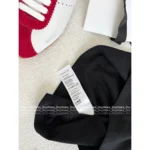 CELINE 25SS Early Fall Collection 🐼 Women's Color-Block Logo Cotton Long-Sleeve Tee - Round Neck Pullover Top - Image 6