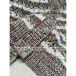 Chanel 2025B Early Fall Collection 🤎 Color-Block Cardigan - V-Neck Relaxed Fit w/ Cashmere/Wool/Mohair-Silk Blend - Image 5