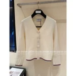 THOM BROWNE 2025SS Early Fall Collection 👧 Women's V-Neck Cardigan - Imported Lambswool & Cashmere Blend 🐑 - Image 15