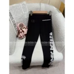 CHROME HEARTS 2025 Must-Have Early Fall Base Layer 🔎 Print Logo Leggings / Shark Hem Pants - Versatile "Spicy Girl" Fit - Image 9