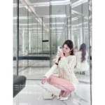 Chanel 2025B Early Fall Collection 🌈 Rainbow Metallic Fringe Cardigan - Silver Thread Tassel Detail Knit - Image 6