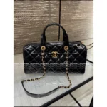 Chanel 🎳 25A Haute Atelier Collection Maxi Bowling Bag in Imported Oil-Waxed Leather with Custom Hardware - Image 18