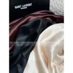 SAINT LAURENT 2025 Early Fall Collection 🌸 Acetate V-Neck Dress - Luxury Draped Midi Dress (3 Colors) - Image 14