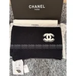 Chanel 25B Fall/Winter Collection ❄️ Towel-Embroidered Logo Set - 100% Kashmir Cashmere Scarf/Beanie/Gloves - Image 3
