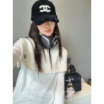 Chanel 2025B Fall/Winter Collection 🤍 Fashion-Forward Zip Neck Cape - 100% Kashmir Cashmere Convertible Scarf - Image 17