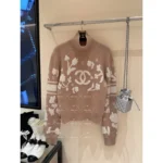 Chanel 2024N Coco Neige Ski Collection ❄️ Jacquard Logo Cashmere Sweater - High-Neck Knit with Dust Bag Packaging - Image 14