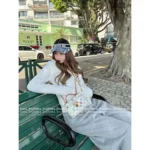 RALPH LAUREN La Fu 2025 Fall/Winter Collection 🤍 "Old Money Style" Hooded Cardigan - Cable Knit Zip-Up Jacket with Embroidery - Image 8