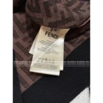 FENDI 2025 Early Fall Collection 🤎 Women's Jacquard Knit Pullover - Round Neck Long Sleeve Wool Sweater - Image 11