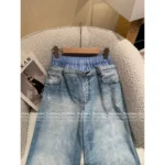 ACNE STUDIOS 25 Early Fall Collection 👖 Layered Two-in-One Washed Jeans - Enzyme Gradient "Spicy Girl" Denim - Image 8