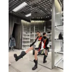 Balmain 2025 Fall/Winter Collection 🐾 Jisoo's BB Venom Boots - Techwear Style High-Shank Boots w/ Distressed Leather 👢 - Image 3
