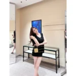 Chanel 25A Spring/Summer Collection ✨ Gold-Striped Sleeveless Knit Tank - Metal Logo Detail - Image 5