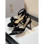 Dior 2025 Spring/Summer Collection 🎀 3D Bow Heels - Pearl Logo Strappy Sandals & Pumps - Image 3