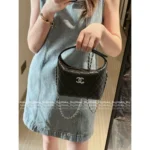 Chanel First Stock Available! 2025B Crystal Star Logo Caviar Leather Box Bag - Multi-Way (Handheld/Crossbody) - Image 8
