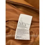 miumiu 2025SS Early Fall Collection 🐻 Oversized Baseball Jacket - Suede/Leather Color-Block w/ Zip Closure & Embroidered Logo - Image 11