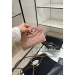 Chanel 2025P Spring/Summer Collection 🌸 Sakura Pink 31 Nano Chain Bag - Genuine Suede w/ Multi-Way Strap & YKK Hardware (Gift Box Packaging) ⛓️ - Image 12