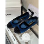 Chanel 2025B Fall/Winter Collection 🌈 Haute Couture Mary Janes - Imported Silk-Velvet & Crystal Bow (Ballet Flat Version) - Image 10