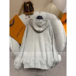 Louis Vuitton 2025SS Early Fall Collection 🩶 Grey Tone Lounge Set - Relaxed Athletic Hoodie & Joggers - Image 3
