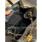 Chanel 25/26 Fall/Winter Collection 🖤 25Bag Drawstring Backpack - Caviar Leather Mini Backpack w/ Chain Strap ⛓️🎒 - Image 8