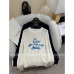 Dior 2025 Early Fall Collection ✨ Signature Letter Logo Round Neck Cashmere Sweater - Image 7