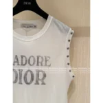 Dior 2025 Spring/Summer Collection 🌸 Print Logo Sleeveless Top - Studded Cuff Design - Image 19