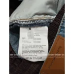 ALEXANDERWANG 2025 New Collection 👖 Mock Two-Layer Wide-Leg Jeans - High-Waisted Scimitar Flare Pants - Image 5