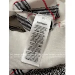 BURBERRY ♥️2025 Early Autumn New Collection Colorblock Plaid Cavalry Embroidered Logo Crewneck Knit Cardigan for Women - Image 6
