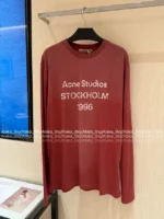 ACNE STUDIOS 1996 Series New Colorway ❣️ Crewneck Printed Letter Logo 100% Cotton T-Shirt (Short/Long Sleeve) - Image 7