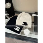 Chanel 25A Fall/Winter Collection ☑️ Heavyweight Knit Set - 100% Cashmere Pineapple Scarf & Beanie - Image 8