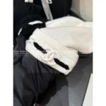 Chanel 2025B Fall/Winter Collection ❄️ Black & White Line Logo Beanie - 100% Imported Cashmere Knit - Image 6