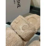 Chanel 2025SS Fall/Winter Collection 🐑 Embroidered Logo Sheepskin Slippers - Chunky Sole Slide-On Mules - Image 10