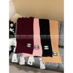 Chanel 25B Fall/Winter Collection ❄️ Towel-Embroidered Logo Set - 100% Kashmir Cashmere Scarf/Beanie/Gloves - Image 2